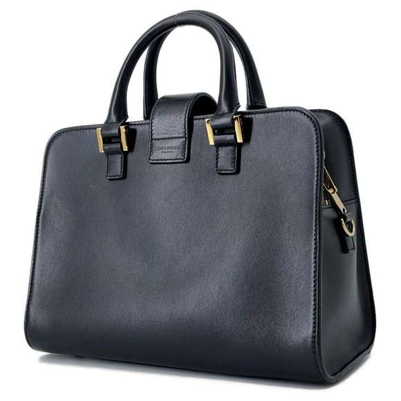 Saint Laurent Black Paris Cabas 2way Baby Leather Handbag - Picture 1 of 6